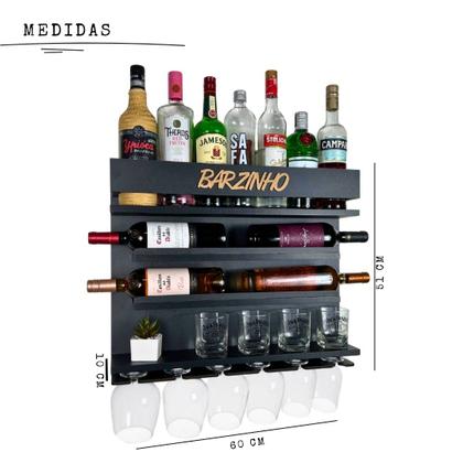 Imagem de Adega de Vinho de Parede com Bar para Sala - Barzinho PR