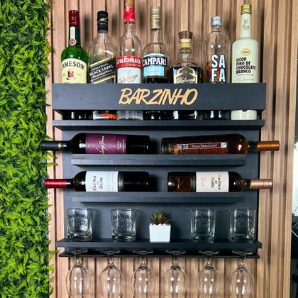 Imagem de Adega de Vinho de Parede com Bar para Sala - Barzinho PR