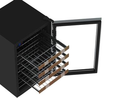 Imagem de Adega de Vinhos Climatizada Piubella 82L 24 Garrafas Preto Fosco CAVE 100 - Venax 127V