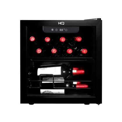 Imagem de Adega de Vinhos HQ 36L com Compressor  12 Garrafas, Porta de Vidro, Controle Digital, 220V