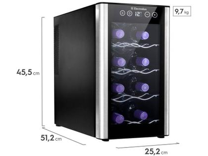 Imagem de Adega Electrolux 8 Garrafas com LED 1 Porta - ACB08