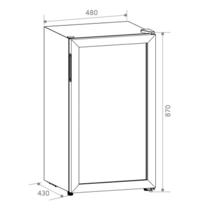 Imagem de Adega Invita 34 Garrafas Inox 110v I-cv-1fs-34-xv-1ata
