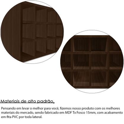 Imagem de Adega MDF Suporte Nicho De 12 Garrafas Vinho De Parede