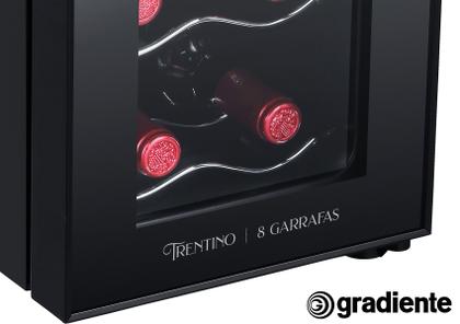 Imagem de Adega Para Vinhos 8 Garrafas Gradiente Painel Touch Bivolt