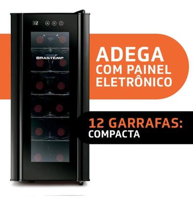 Imagem de Adega Para Vinhos Brastemp 12 Garrafas Painel Touch 110v