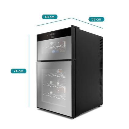 Imagem de Adega Philco 24 Garrafas 69L Display Digital Bivolt PAD24DZ