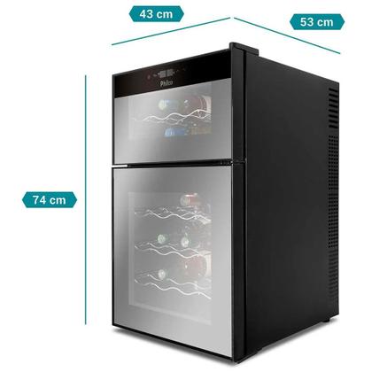 Imagem de Adega Philco Com Capacidade para 24 Garrafas PAD24DZ