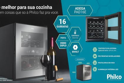 Imagem de Adega Philco PAD16E Display Digital 16 Garrafas Bivolt
