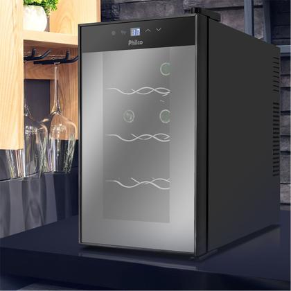 Imagem de Adega Philco PAD8E 8 Garrafas Display Digital Bivolt