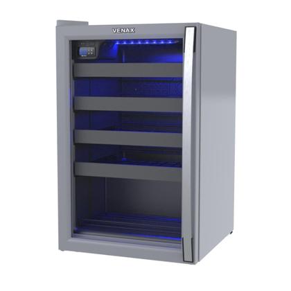 Imagem de Adega Piubella 100 para 24 Garrafas Cinza Porta Invertida