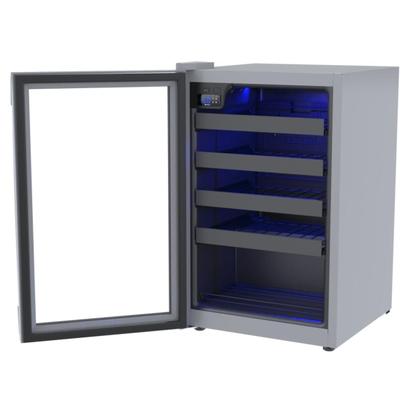 Imagem de Adega Piubella 100 para 24 Garrafas Cinza Porta Invertida