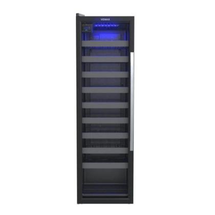 Imagem de Adega Piubella 200 para 50 Garrafas Preto Porta Invertida 220V Venax