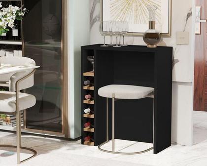 Imagem de Adega Planejada Carvalho 4008 cor Preto / nature - Comprar moveis em casa