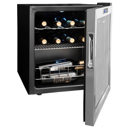 Imagem de Adega Suggar Lyon 13 Garrafas Preta Inox 110V AD1511IX