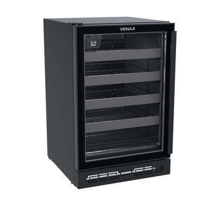 Imagem de Adega Venax Cave In 100 Porta Invertida 82l com Opção de Embutir Preto Fosco 127v