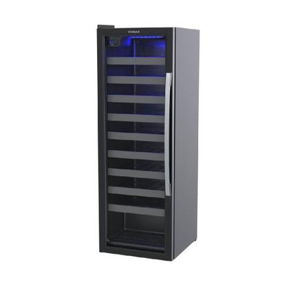 Imagem de Adega Venax Piubella 50 Garrafas Preto Porta Invertida - 220V