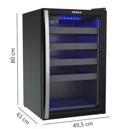 Imagem de Adega Venax Piubella Cave 100L Preto Fosco  220V 7835