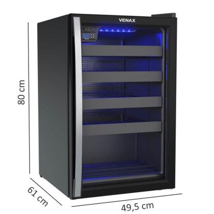 Imagem de Adega Venax Piubella Cave 100L Preto Fosco 220V 7835