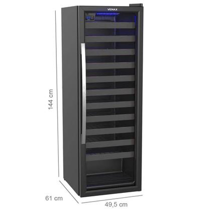 Imagem de Adega Venax Piubella Cave 200L Preto Fosco 127V 13700