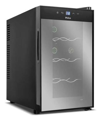 Imagem de Adega Vinho Display Eletrônico 8 Garrafas Philco Bivolt