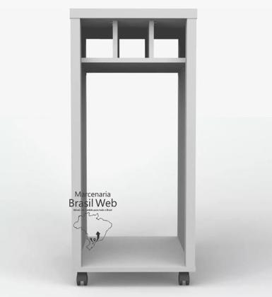 Imagem de Adegueira Bancada Embutir Adega Vinhos com Rodízio BRANCO