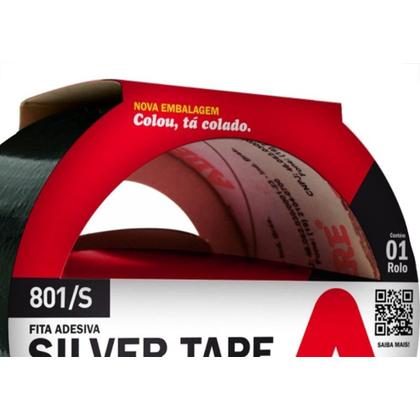 Imagem de Adere Fita Adesiva Silvert. 45X5M Preta