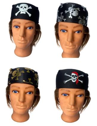 Imagem de Adereço Fantasia Chapéu Bandana De Pirata Infantil- Kit 2Un