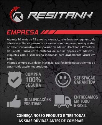 Imagem de Adesivo 3d Tank Pad Protetor Tanque Yamaha Fazer Factor Ybr