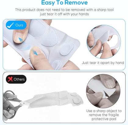 Imagem de Adesivo Almofada de Silicone Antiderrapante Para Controle Playstation VR2 PSVR2 Branco