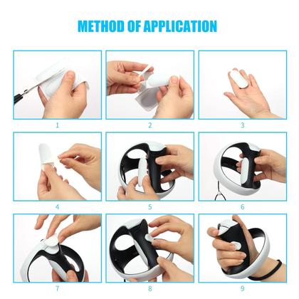 Imagem de Adesivo Almofada de Silicone Antiderrapante Para Controle Playstation VR2 PSVR2 Branco