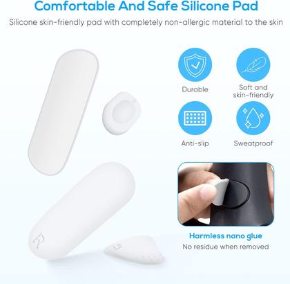 Imagem de Adesivo Almofada de Silicone Antiderrapante Para Controle Playstation VR2 PSVR2 Branco