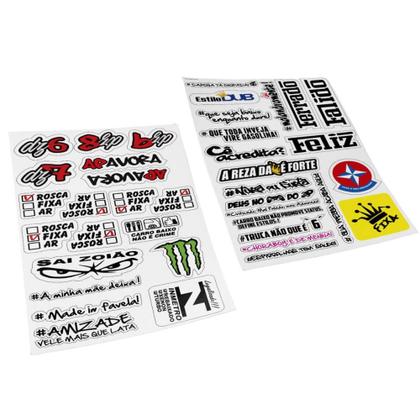 Imagem de Adesivo Autocolante Stickers Automotivos Coleção 1