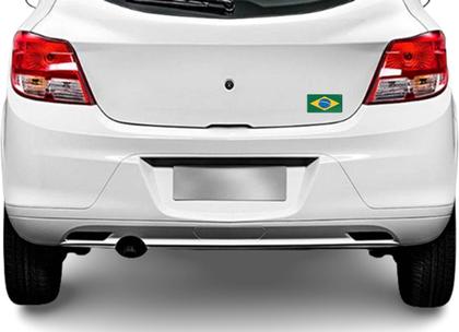 Imagem de Adesivo Bandeira Brasil Resinada 8,5x5,0cm Copa Do Mundo