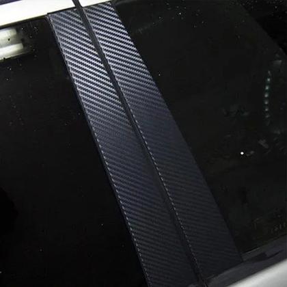 Imagem de Adesivo Blackout VW T - Cross p/ Coluna de Porta Fibra de Carbono
