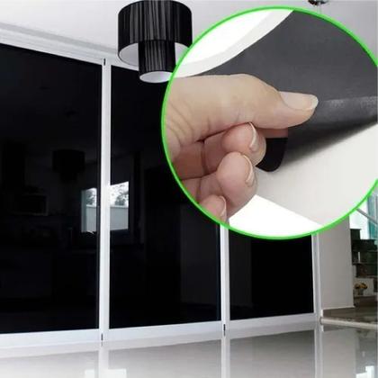 Imagem de Adesivo Blecaute Brilho Bloqueia Luz Janela Vidro 2m x 1m