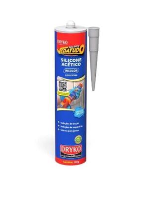 Imagem de Adesivo Cola Selante Silicone Acético 250grs Incolor Vedatudo