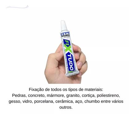 Imagem de Adesivo Cola Vedante Fixtudo Transparente Multiuso Uso Geral 20g Incolor Bisnaga