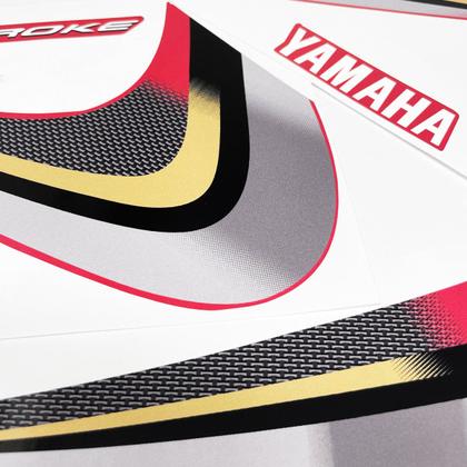Imagem de Adesivo Compatível Yamaha Ybr 125 2008 Moto Vermelha + Logos