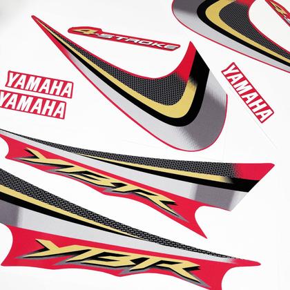 Imagem de Adesivo Compatível Yamaha Ybr 125 2008 Moto Vermelha + Logos