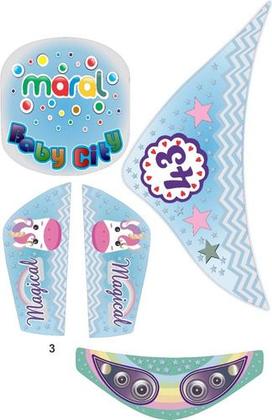 Imagem de Adesivo Completo Triciclo Baby City Maral