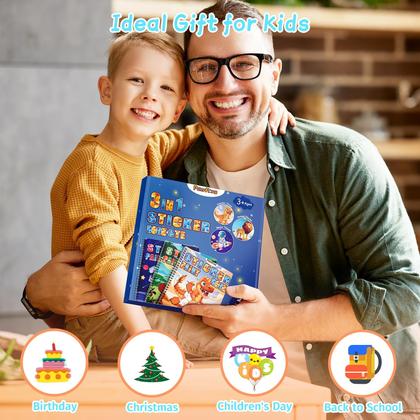 Imagem de Adesivo da Number Paint Books PERRYHOME Kids 4-8 Dinosaur