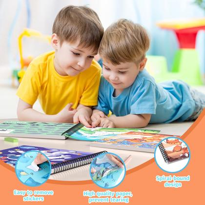 Imagem de Adesivo da Number Paint Books PERRYHOME Kids 4-8 Dinosaur