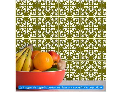 Imagem de Adesivo de Azulejo Arabesco PVC Adesif N1905768 - 15x15cm 8 Unidades