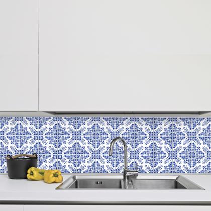 Imagem de Adesivo de Azulejo Azul Alva 10x10 cm com 50un