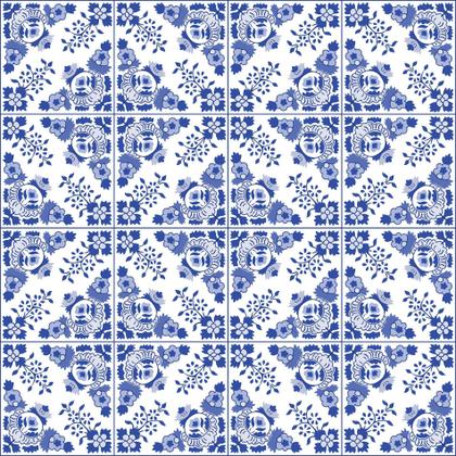 Imagem de Adesivo de Azulejo Azul Alva 20x20 cm com 12un