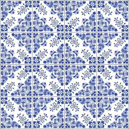 Imagem de Adesivo de Azulejo Azul Alva 20x20 cm com 12un