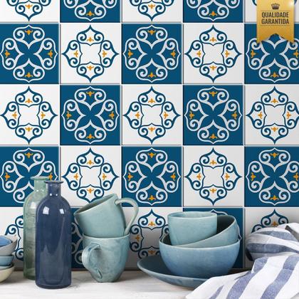 Imagem de Adesivo de azulejo azul nicole