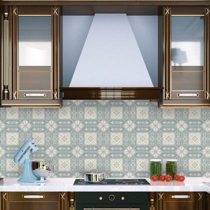Imagem de Adesivo de Azulejo Azul Porcelana 10x10 cm com 50un