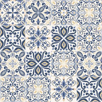 Imagem de Adesivo de Azulejo Azul Real 10x10 cm com 50un