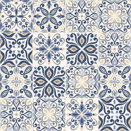 Imagem de Adesivo de Azulejo Azul Real 15x15 cm com 18un